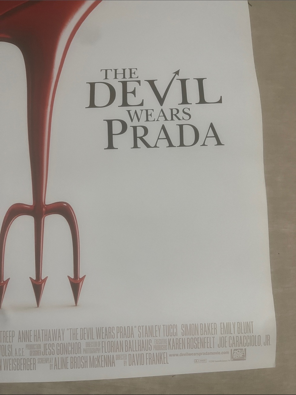Devil Wears Prada Movie Poster 2006 1st First & Bonus 2nd container Anne Meryl - Picture 11 of 14